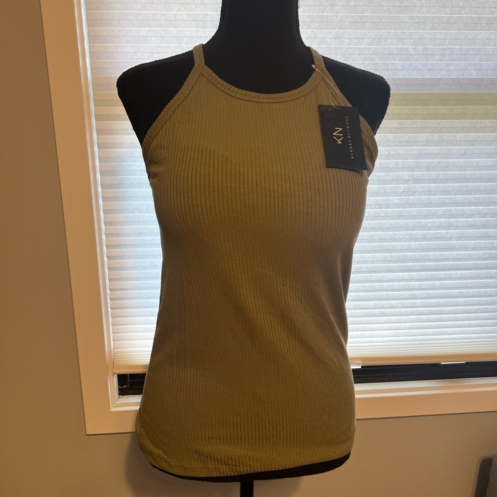 Klassy Network Sage Ribbed Tank Top